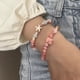 thumbnail image 2 of Pulsera de cerámica con diseño de elefante de color macarrón, pulsera dulce de primavera y verano con diseño de nicho, 2 of 6