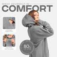 thumbnail image 5 of Aon Apparel Womens Dark Grey Hoodie – High Natural Cotton Content for Breathability and Softness, Sensitive Skin Friendly Women Hoodies | Grey Hoodie Women Fashion | Charcoal Sweatshirt (Graphite XL), 5 of 10