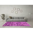 thumbnail image 3 of Ahgly Company Indoor Square Abstract Purple Modern Area Rugs, 4' Square, 3 of 4