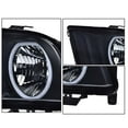 thumbnail image 3 of PIT66 Smoke Lens Halogen Headlights Lamps Black Housing Fit For 2005-2009 Ford Mustang, 3 of 9