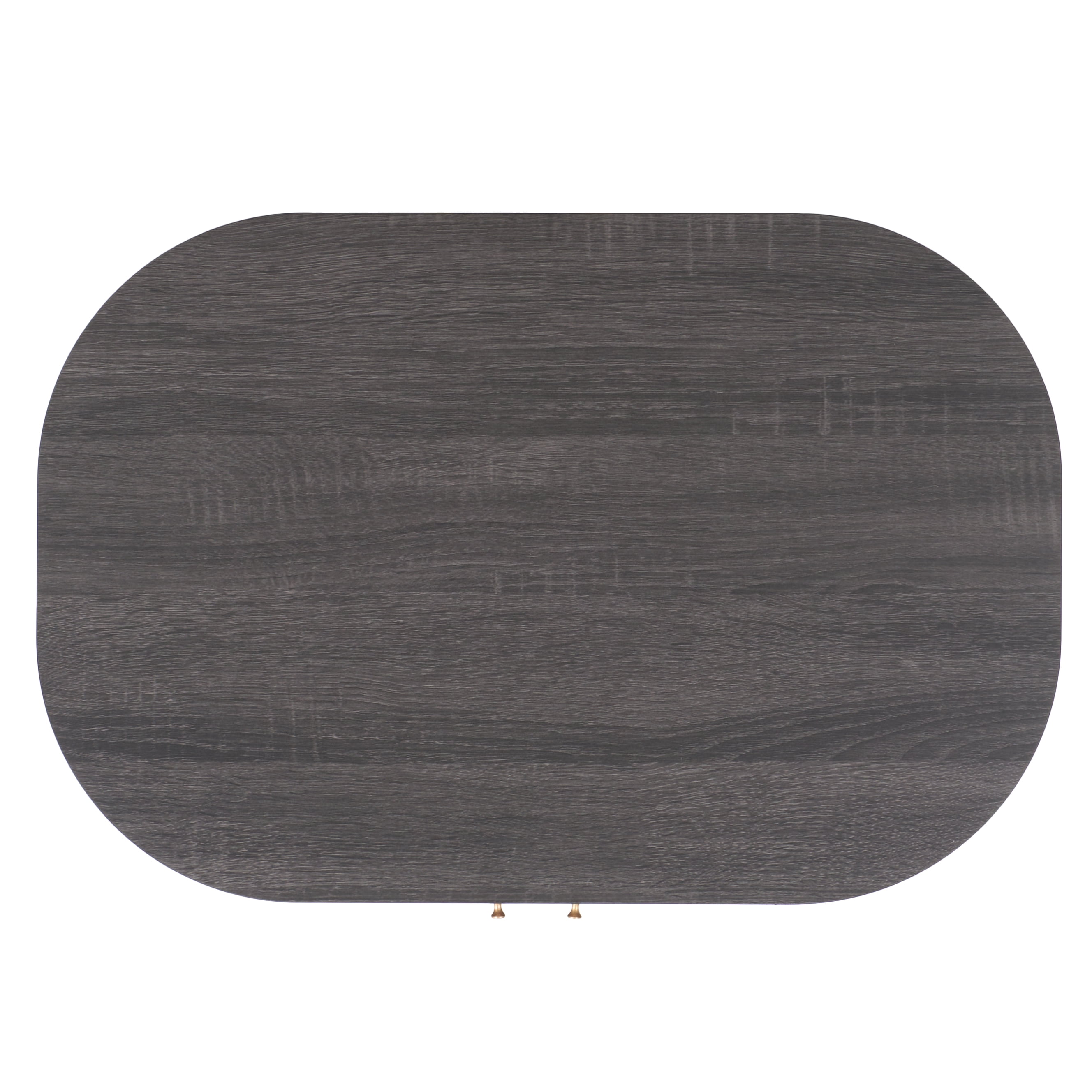 SAFAVIEH Tealla Contemporary Tambour Door Nightstand,Distressed Black/Gold