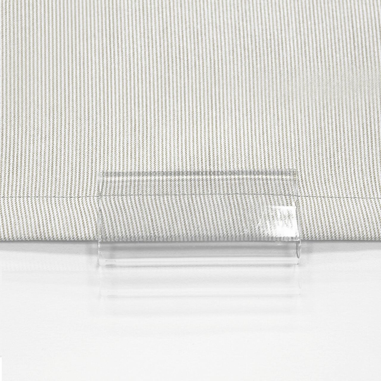 Mainstays Cordless Sheer Plastic Roller Window Shades, Clear 1.64" x 3.35"