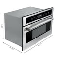 thumbnail image 3 of KoolMore KM-CWO30-SS Microondas empotrado con horno de convección y freidora de aire, 1000 W de potencia con 10 niveles, capacidad certificada por UL en acero inoxidable, 30 pulgadas/1,6 pies cúbicos, 3 of 5