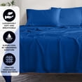thumbnail image 5 of Superior 2-Piece Rayon From Bamboo Smoke Blue Pillowcases, Standard, 5 of 5