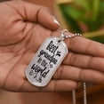 thumbnail image 5 of Best Grandpa In The World - Graphic Military Dog Tag Necklace (Optional Personalized Engraving), 5 of 5