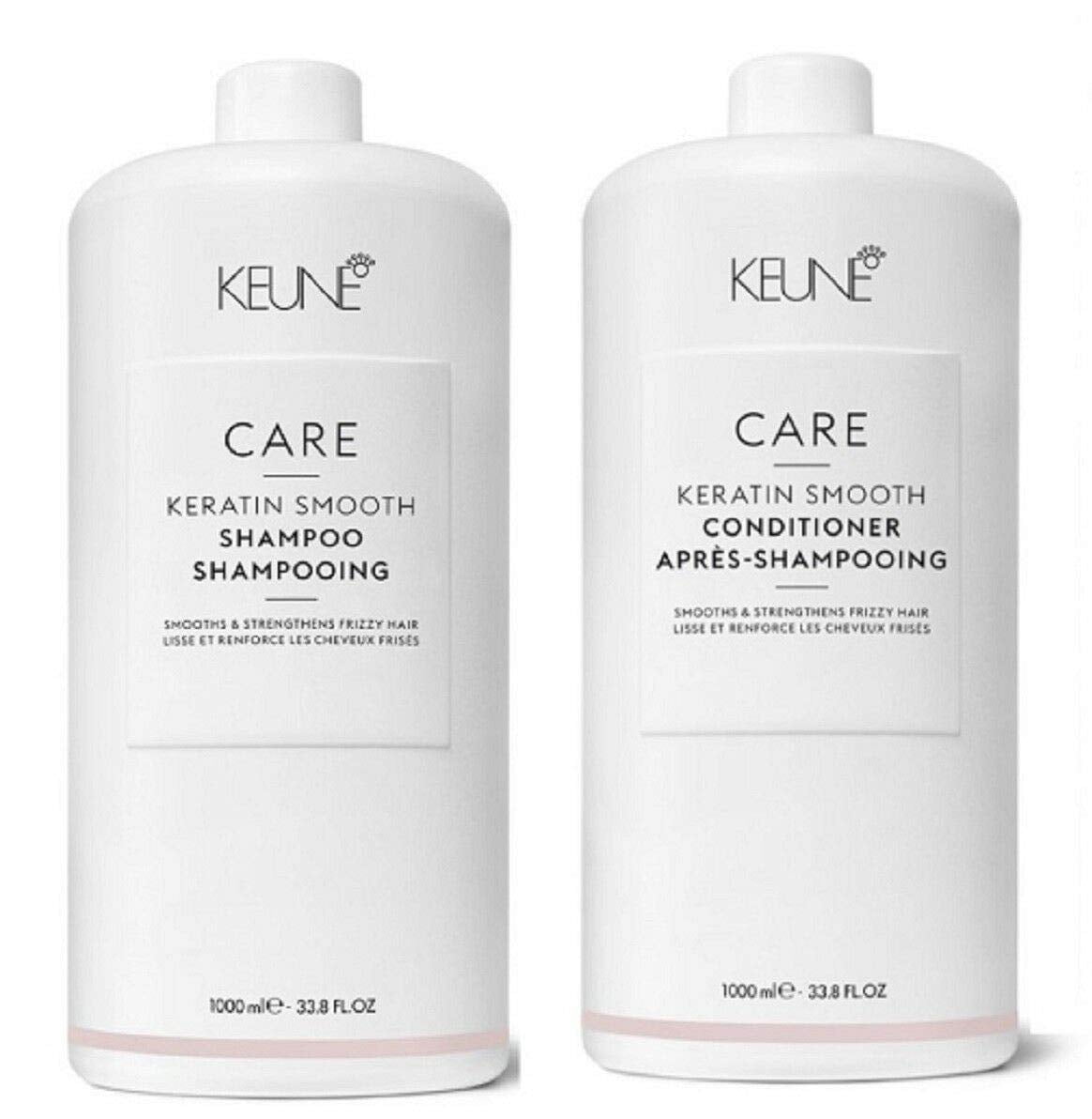 Keratine Smooth Shampoo & Conditioner 33.8oz / 1L Duo