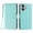 Mint, variant on Case for BLU VIEW 5 Pro Wallet protective case, leather phone protective case, equipped with wristband and anti-drop protection function