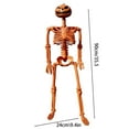 thumbnail image 4 of Halloween Skeleton Decorations- Life Size Human Skeleton with Full Body Posable Joints Plastic Skeleton for Halloween Skeletons Decor Yard Patio Lawn Garden Skeleton Props Spooky Party Decoration, 4 of 9