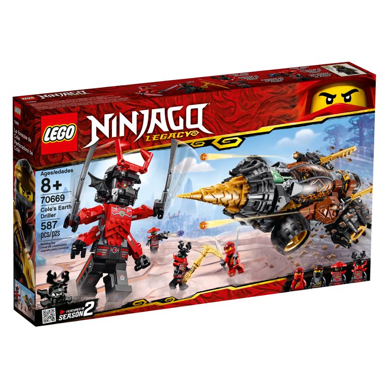 uklar Aktiver lejesoldat LEGO Ninjago Cole's Earth Driller Ninja Toy Set 70669 - Walmart.com