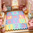 thumbnail image 6 of BESTSKY 2026 New Puzzle Play Mat,Floor Puzzle,36-Piece Set Comfortable Educational Reusable Kids Foam Play Mat,Alphabet Play Mat,Play Mats for Floor for Living Room Kitchen, 6 of 7