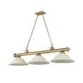 thumbnail image 4 of 3 Light Billiard In Traditional And Classical Style-14 Inches Tall And 14 Inches Wide Z-Lite 2306-3Brz-Gm16, 4 of 7