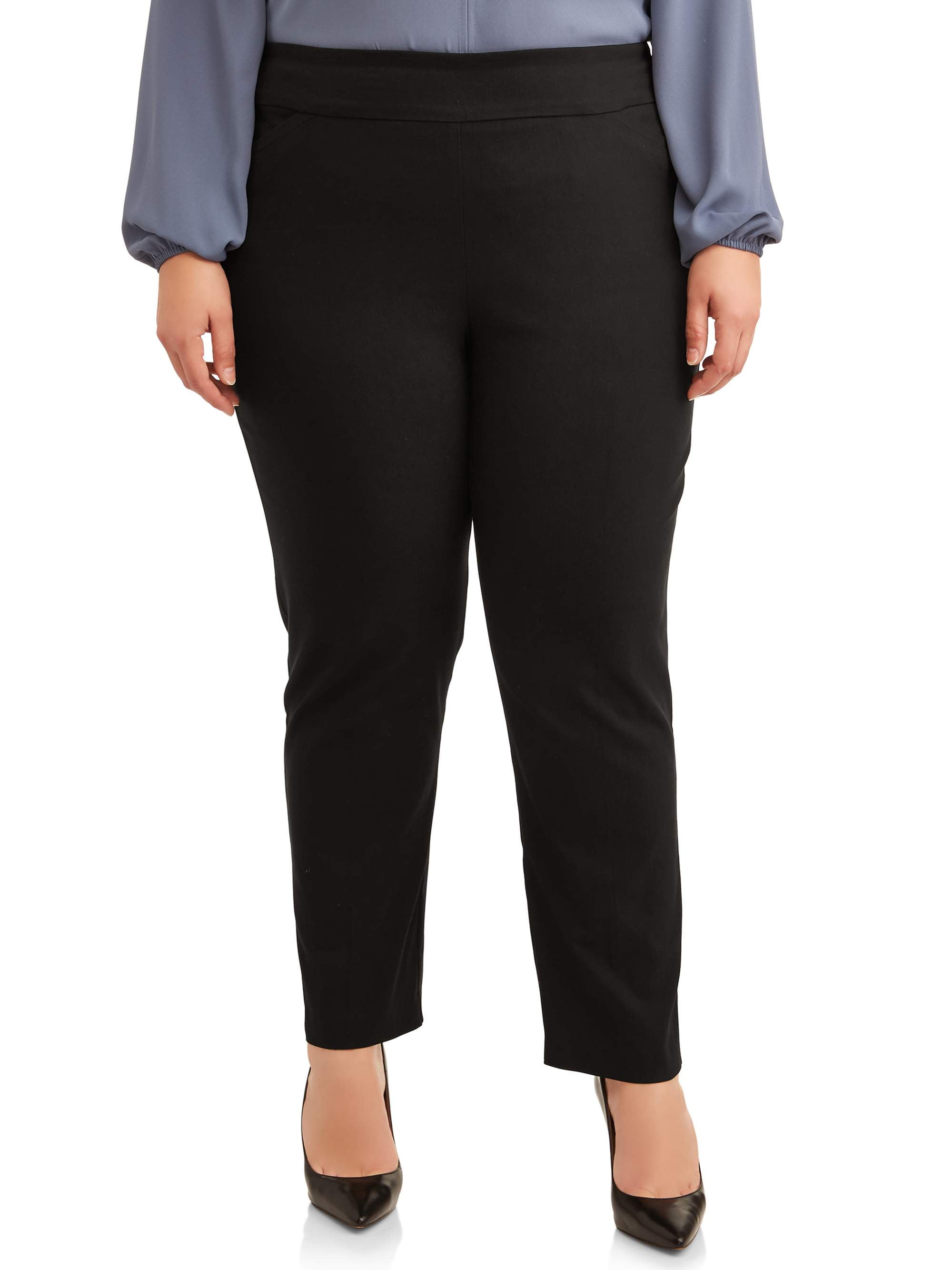 Terra & Sky Women's Plus Size Dress Pant with Stretch - Walmart.com