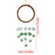 thumbnail image 2 of Soccer Sea Glass Wind Chime Handmade Outdoor Soccer Wind Chime Blue Sea Glass Garden Decor Sports Themed Patio Wind Chime Coastals Soccer Hanging Ornament, 2 of 7