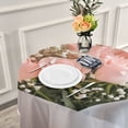 thumbnail image 6 of YAZAOO Round Tablecloth Pink Roses Pattern Tableclothes, 6 of 8
