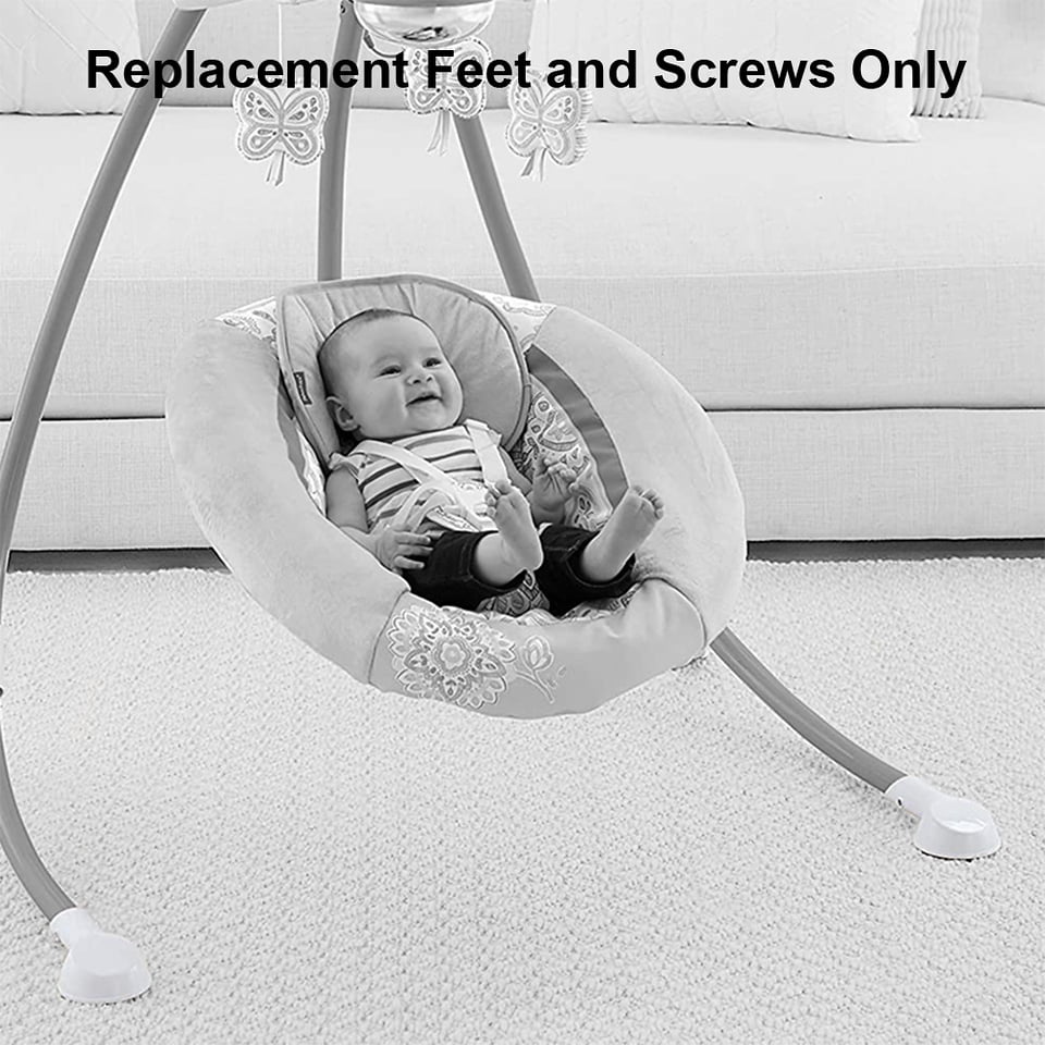 Replacement Parts for Fisher-Price Pink Petals Cradle ‘n Swing ~ CDG12 -  Replacement Feet and Screws