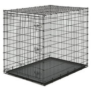Solutions by MidWest Homes for Pets 54-Inch Drop Pin Crate for Giant Breeds Over 100 lbs, Single Door Dog Crate with Leak-Proof Tray & Secure Latches, Durable Drop Pin Construction