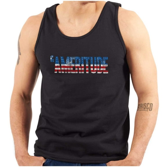 Ameritude American Attitude Funny Plus Size Graphic Tank Top Brisco Brands 2X