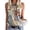 Khaki, variant on Women's Tanks Crewneck Sleeveless Print Tank Tops for Summer Casual Loose Fit Basic T Shirts Beach Blouse Women’s Apparel Dark Blue XXL