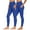 Blue, variant on VKOYWKM 2 Pack Leggings for Women Elastic High Waisted Yoga Leggings Solid Color Stretchy Workout Legging Slim Fit Athlertic Pants with Pockets Size M Gray