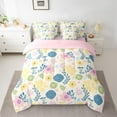 thumbnail image 2 of Castle Fairy Colorful Flowers 7-Piece Twin Bedding Sets for Women Girls Teens,Spring Graden Bedding Comforter Set,Botanical Plants Breathable Sheet Sets,Breathable Home Decor, 2 of 8