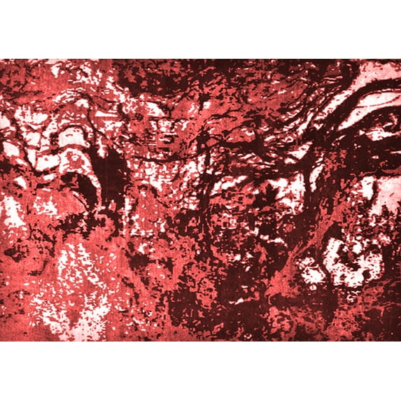 Ahgly Company Indoor Rectangle Oriental Red Industrial Area Rugs, 5' x 8'