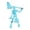 #04924260424003a8 Light Blue, variant on Skeleton Movable Model, Fully Poseable Action Figure with Weapons, 3D Assembly Kit for Display, 8 Styles