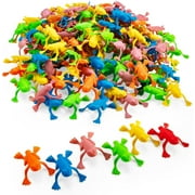 Kicko 2 Inch Assorted Colors Jumping Leap Frog Toy - 144 Pack for Kids, Parties, Easter, Birthdays, School