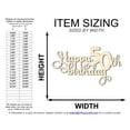thumbnail image 2 of Unfinished Happy 50th Birthday Sign Shape 16" / 1/8", 2 of 2
