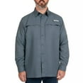 thumbnail image 3 of Habit Men's UPF 40+ Harbor Bay Long Sleeve River Shirt (Stormy Weather, 2XL), 3 of 3