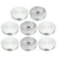 thumbnail image 1 of Unique Bargains M8 Thread 40mm Diameter Round Shape Aluminum Disc Hardware 8pack Aluminum Circle Disc Glass Top Adapter for Glass Table, 1 of 5