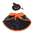 thumbnail image 3 of AuroraX Halloween Pet Cloak Set Dog Costumes for Small Dogs 2 Pcs Adjustable Cozy Lightweight Soft Pet Costume Set National Dog Day Black, 3 of 7
