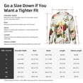 thumbnail image 6 of Goofa Vintage Bike Flower Butterfly Printed Women's UPF 50+ Sun Protection Hoodie Jacket Lightweight Long Sleeve Sun Shirt for Women with Pocket Hiking Outdoor-3X-Large, 6 of 9
