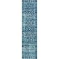 thumbnail image 1 of Unique Loom Tradition Distressed Rug 2' 7 x 10' Runner Turquoise/Navy Blue, 1 of 2
