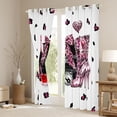 thumbnail image 3 of Homewish Cheetah Print Bowknot Curtains Pack of 2 (42x84 Each) for Boys Girls,Happy Valentine'S Day Curtains Blackout,Vintage Aesthetic Bedroom Curtains,Ultra Soft Home Decor, 3 of 6