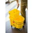 thumbnail image 3 of Rubbermaid WaveBrake 35 qt Mop Bucket Yellow, 3 of 6