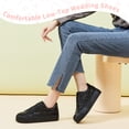 thumbnail image 6 of FOSDUO Women's Glitter Platform Sneakers Bling Thick Sole Rhinestone Sequin Lace-Up Non-Slip Breathable Casual Shoes for Wedding Party Daily Wear(Black Glitter,US6), 6 of 7