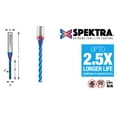 thumbnail image 2 of Amana Tool 46292-K CNC Spektra Extreme Tool Life Coated Spiral 2D/3D Carving 0.10 Deg Tapered Angle Flat Bottom x 1/8 D x 1-3/32 CH x 1/4 SHK x 2-1/2 Inch Long x 4 Flute SC Up-Cut Router Bit, 2 of 5