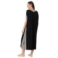 thumbnail image 4 of Layla Women’s Sleepwear 46” Knit Caftan, XS-5X, 4 of 7