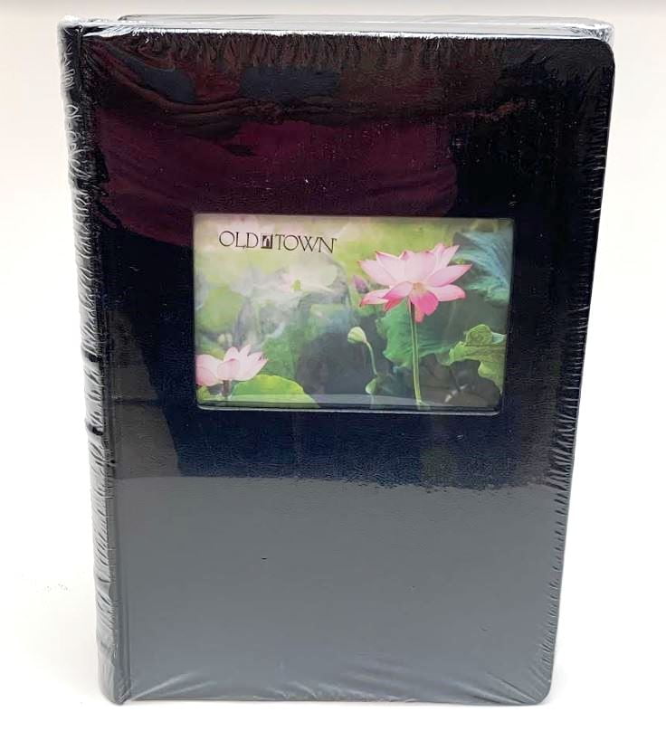 Old Town Bonded Leather Photo Album, 2 Pack, Black NEW