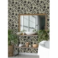 thumbnail image 3 of ohpopsi Calix Black Twisted Geo Wallpaper, 3 of 3