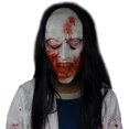 thumbnail image 1 of Mascarilla de látex terrorífico con pelo largo para Cosplay, máscara de Horror, fantasma, Grimace, piel de Zombie, realista, para Halloween, entrega gratuita Fivean unisex, 1 of 1