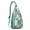 Greenish-blue-4, variant on Kawaii Mushroom Sling Backpack – Aesthetic Trippy Crossbody Bag with Neon Forest Fungi Print – Multipurpose Shoulder Pack for Students and Travelers