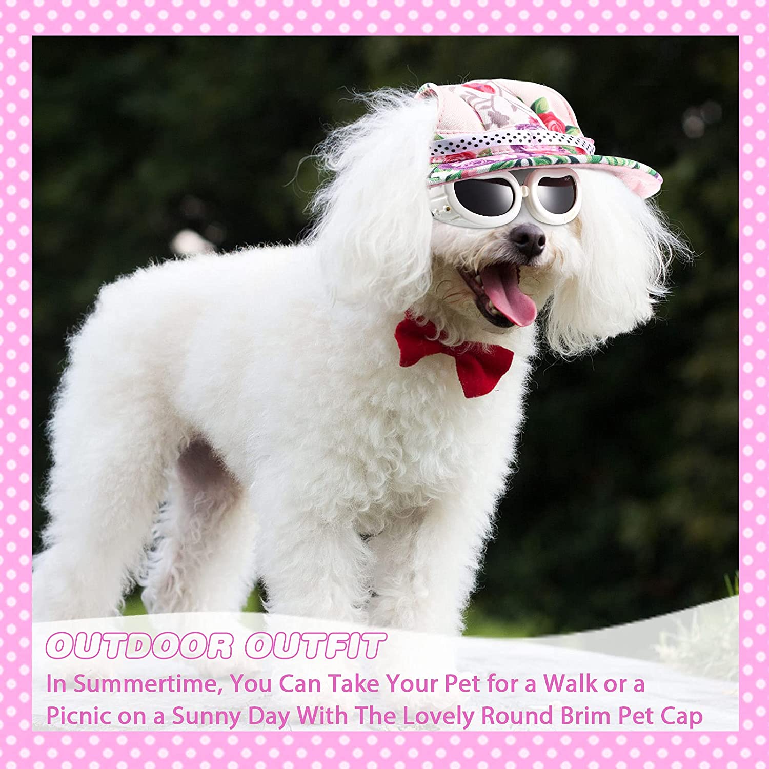 Princess Pet Visor Cap Mesh Porous Puppy