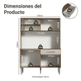 thumbnail image 3 of Mueble de Cocina Compacto Madesa 120cm Marrón/Crema, 3 of 9