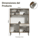 thumbnail image 3 of Mueble de Cocina Compacto Madesa 120cm Marrón/Crema, 3 of 9