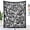 Forest Wildlife, variant on Rickyh Style Adult DIY Art Blanket Kit with 24 Drawing Pens, 50x59 Inch Floral Butterfly Fleece Throw