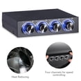 thumbnail image 4 of 4 Channel Computer Fan Speed Temperature Controller, Reduce Heat for PC with Blue LED, Suitable for Proper Temperature Maintenance and Fan Control, 4 of 7