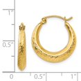 thumbnail image 3 of 14K Yellow Gold Earring Shrimp Creole Women'S 19 mm 18, 3 of 3