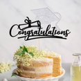 thumbnail image 4 of HAHDAXIA Félicitations 2022 Graduation Cake Topper, Félicitations Grad Cake Decor - 2022 Fournitures de Fête de Graduation Lycée / Collège / Senior (Noir et Argent), 4 of 7