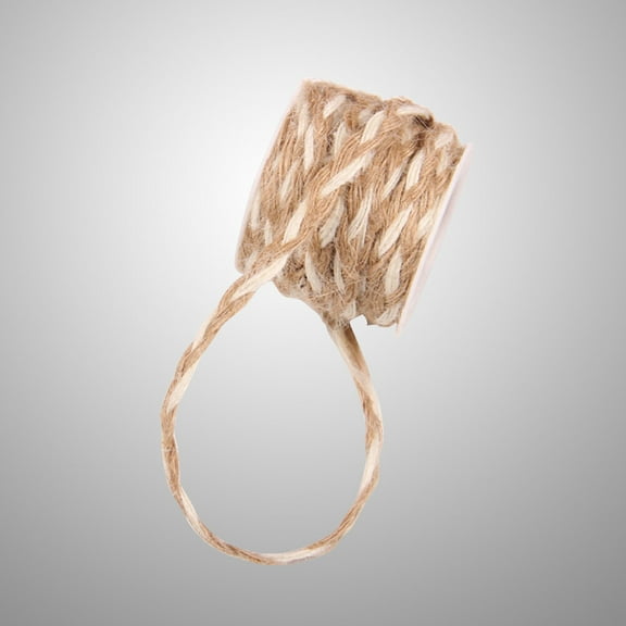 Masteelf Durable Brown Jute Burlap Ribbon Roll for Decorating EcoFriendly Crafts DIY Projects 5M